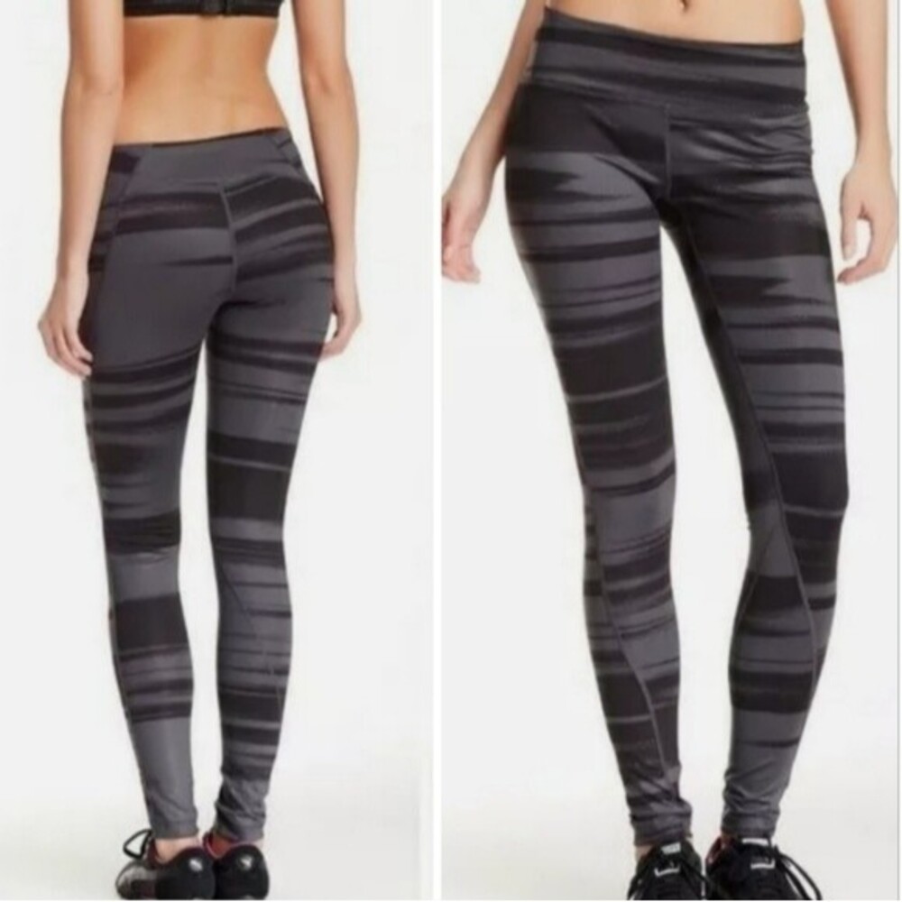 Z by Zella Mid Rise Leggings Black & Gray Size M